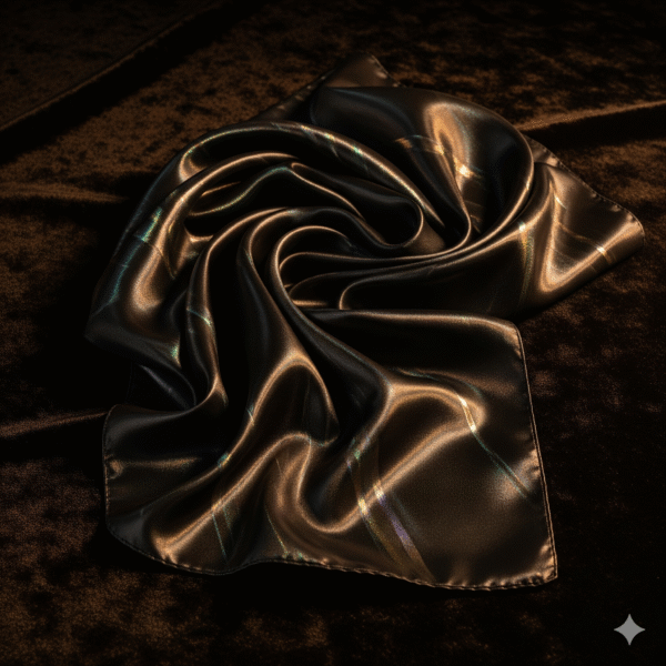 Liora Silk Evening Scarf – Midnight Glow